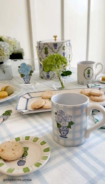 Mud Pie Hydrangea Mug - Thumbnail 3