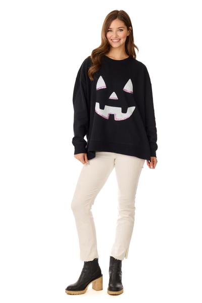 Jack-O-Lantern Sparkle One Size Sweatshirt