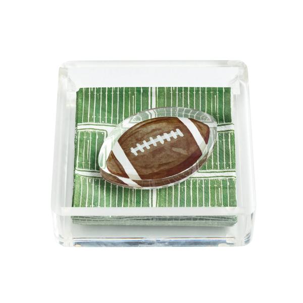 Football Napkin Holder And Weight Set