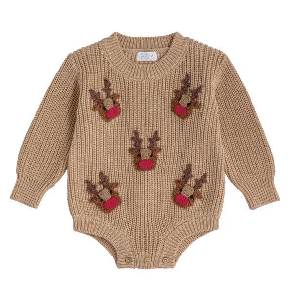 Brown Reindeer Sweater Bubble
