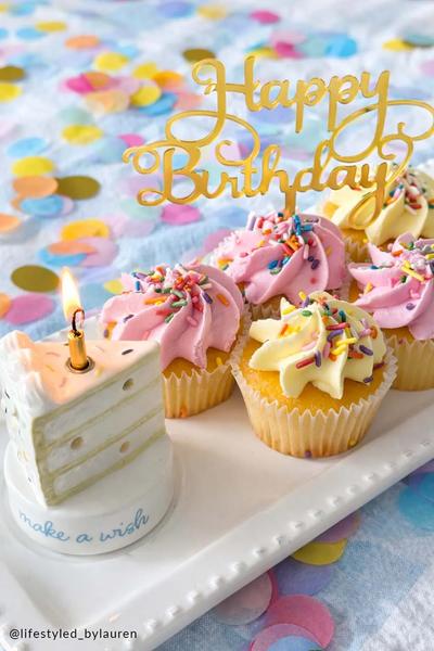Cake Candle Holder Light-Up Sitter with Candle Well & Song | Mud Pie