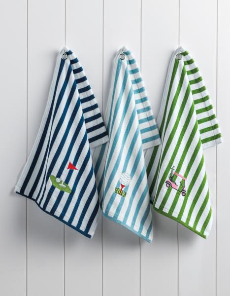 Mud Pie Golf Flag Terry Towel