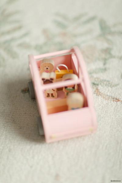 Pink Car Toy Set