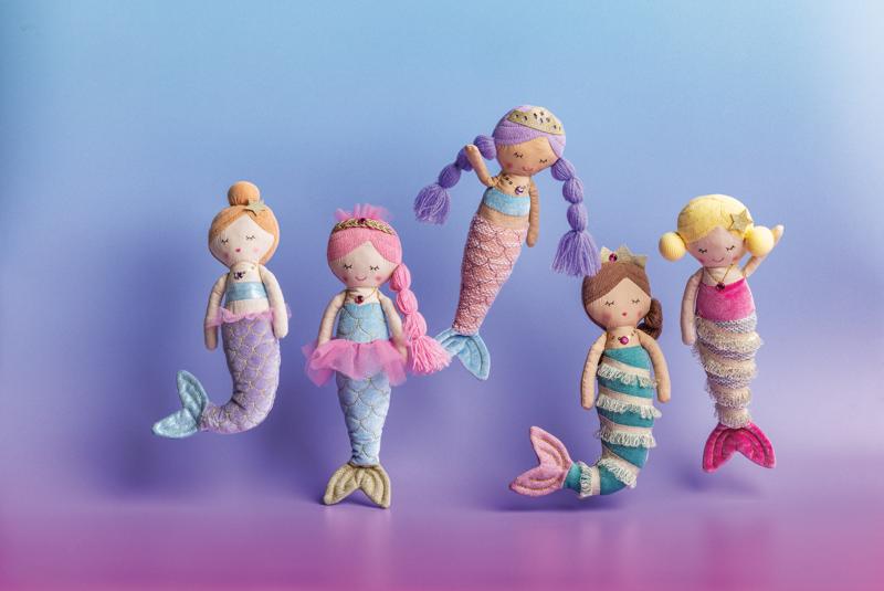 Charming Blonde Mermaid Bestie Doll | Mud Pie Kids