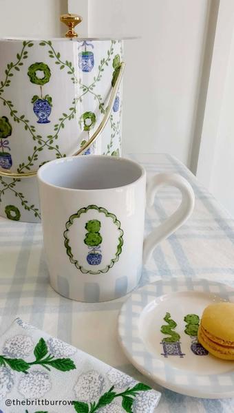 Three Topiary Boxed Trinket Dish – Everyday Ceramic Tidbit Plate