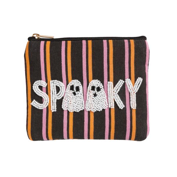 Spooky Beaded Pouch
