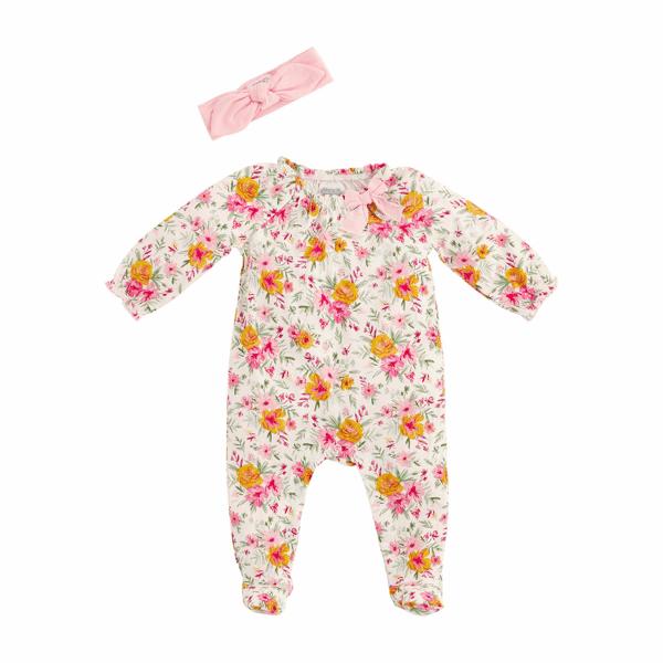 Tuta Pigiama Baby In Bambù Lavorato A Maglia - Mud Pie Food Sleeper, Chiusura Con Cerniera