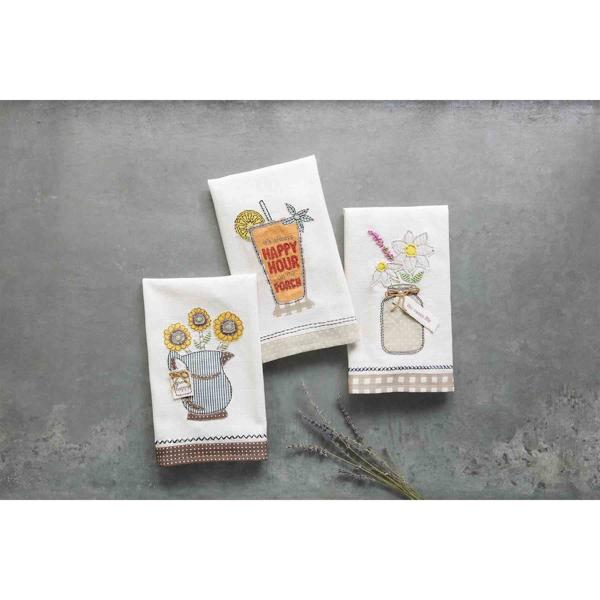 Mud Pie Sweet Life Applique Hand Towel