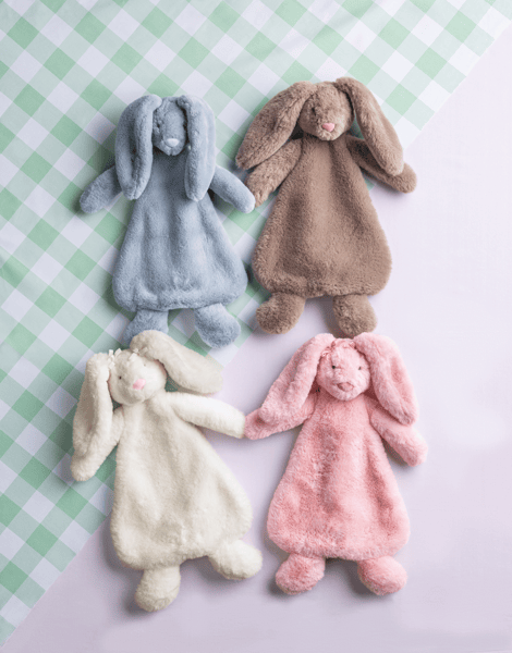 Pink Bunny Plush Woobie | Baby Comfort Toy | Mud Pie