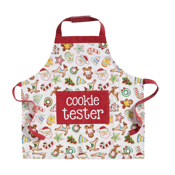 Mud Pie Gift Set, Moms Kitchen, apron 34 x 27 | holder 7 1/2 dia, CREAM