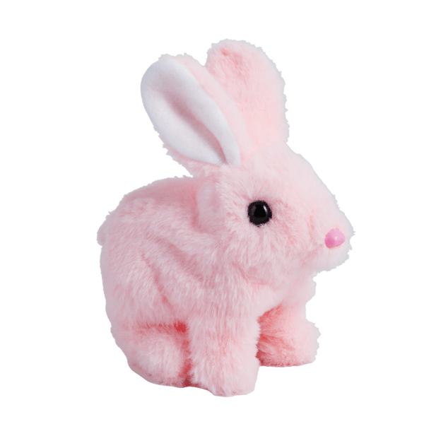 コレクション TOY MUSEUM TIPPED PINK BUNNY PUNKINHEAD Pink Hopping Bunny Plush | Easter Toy for Kids Fun | Mud Pie