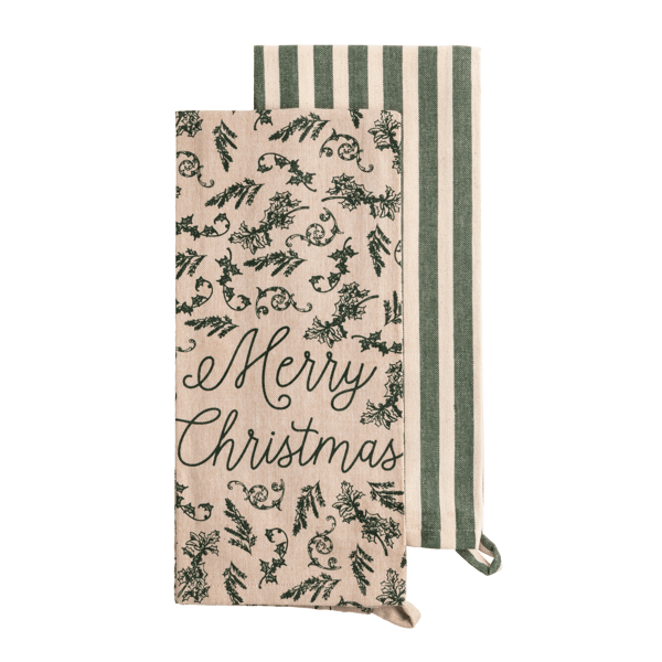 Christmas Pine Pattern Towel Set