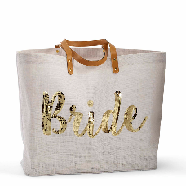 Bride Sequin Tote Mud Pie