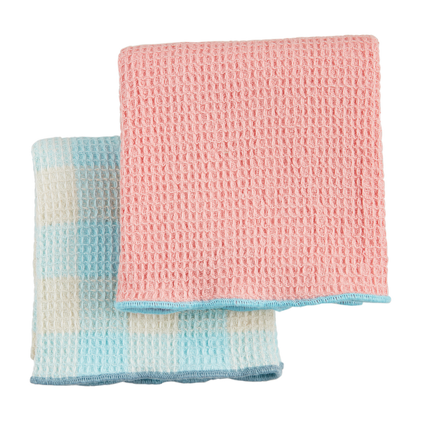 Pink Colorful Waffle Towels