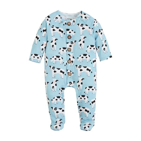 Blue Cow Baby Sleeper