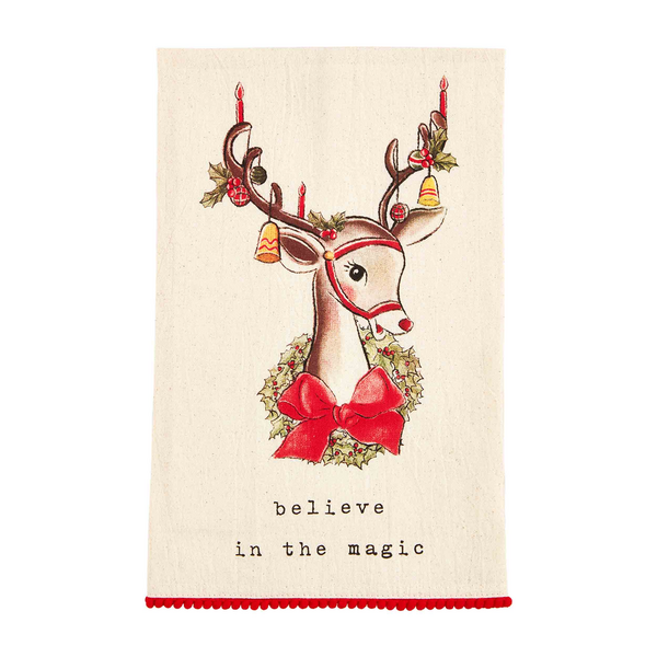Reindeer Bell Hand Towel