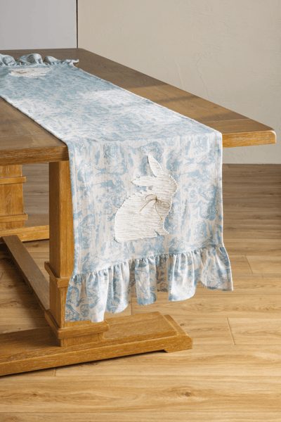 Mud Pie Easter Bunny Table Runner - Thumbnail 5