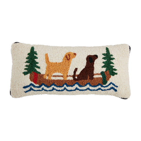 Canoe Hook Wool Pillow
