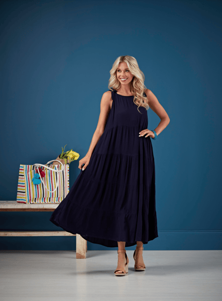 Rylee And Cru Maxi Dress RYLEE CRU Ladies Tiered Maxi Dress