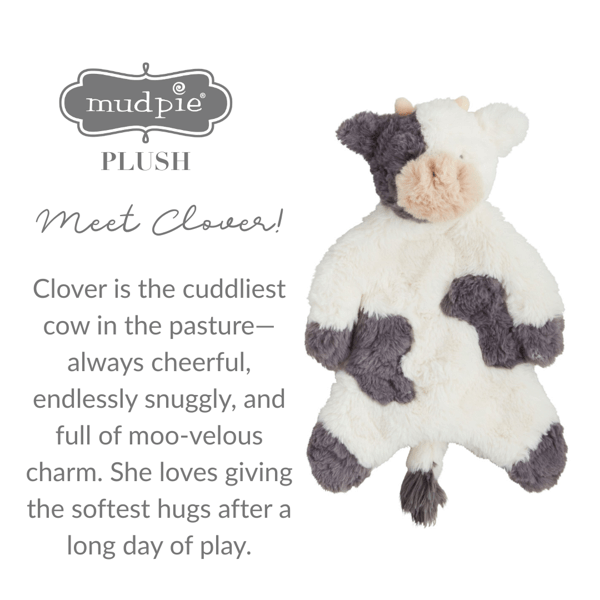 Cow Plush Woobie | Weighted Comfort Toy for All Ages | Mud Pie