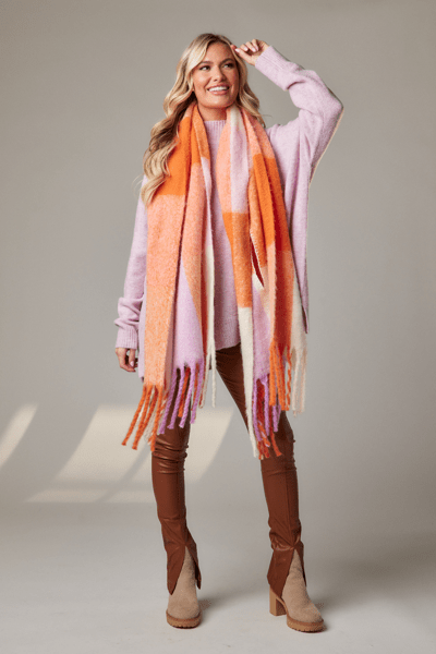 Orange Scarf Wrap