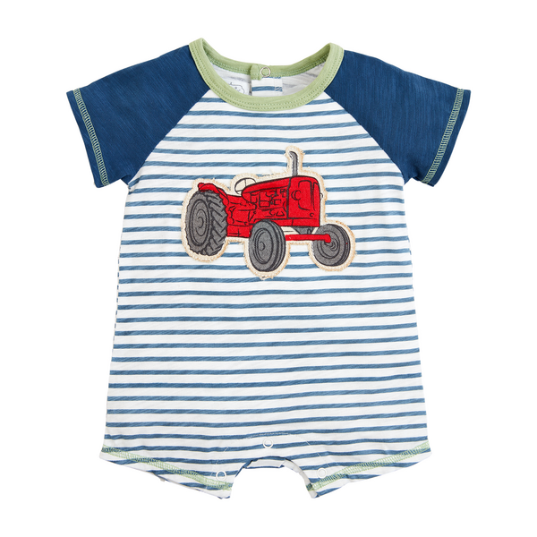Printed Tractor Baby Shortall