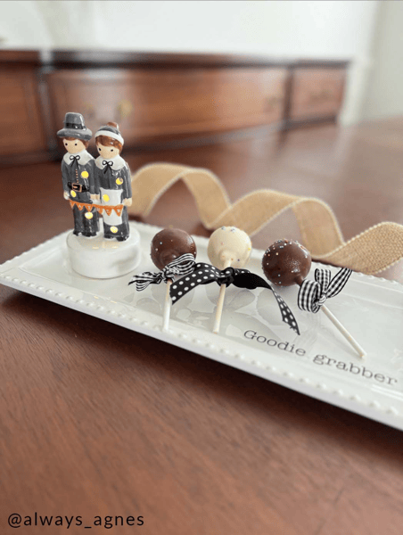 Pilgrim LED Light Up Sitter | Festive LED Accent Piece | Mud Pie