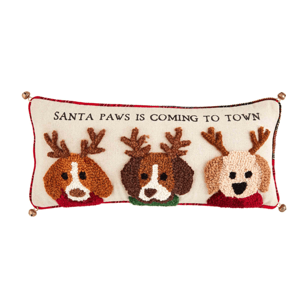 Santa Hooked Dog Pillow - Thumbnail 2