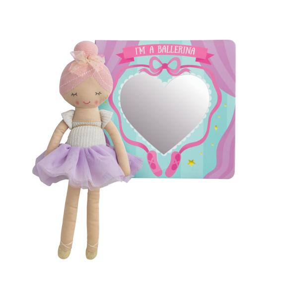 Pink Ballet Book | Ballerina Doll Set | Mud Pie