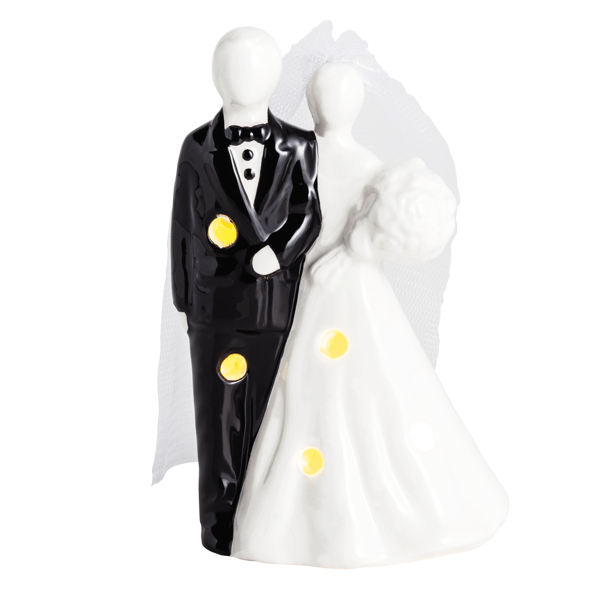 Bride & Groom Light-Up Sitter