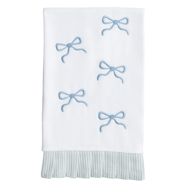 Mud Pie Bows Embroidered Towel