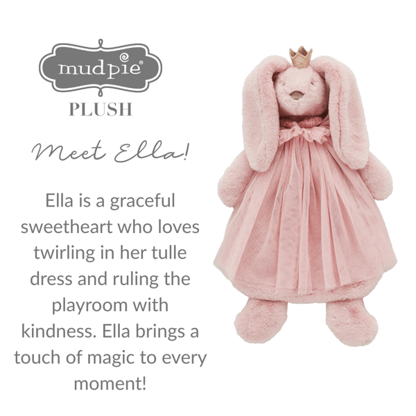 Bunny Princess Plush Woobie | Soft and Cuddly Toy | Mud Pie