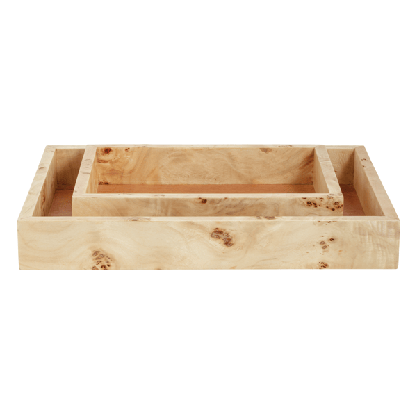 Mud Pie Burl Wood Trays