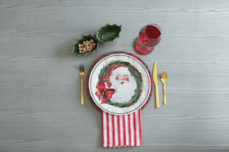 Mud Pie Santa Platter & Basket - Thumbnail 3