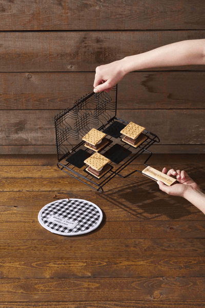Mud Pie S'mores Basket and Pot Holder