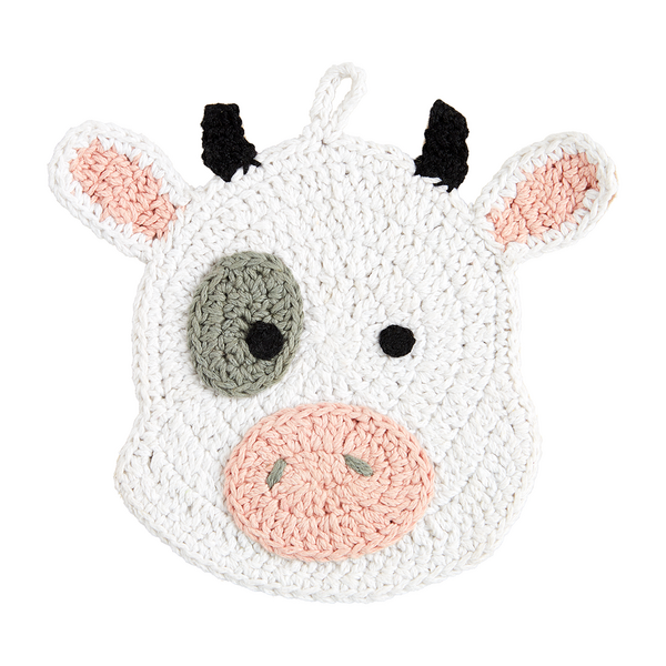 Cow Crochet Trivet