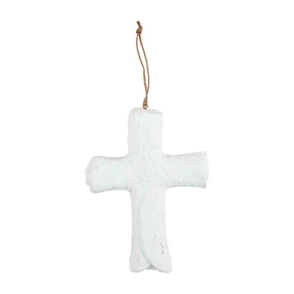 Cross Papier Mache Ornament
