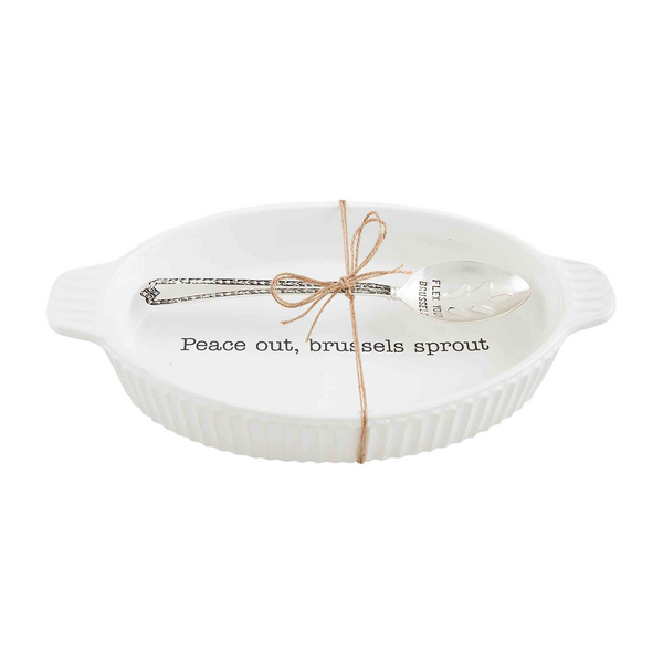 Mud Pie Ceramic Brie Baker Set