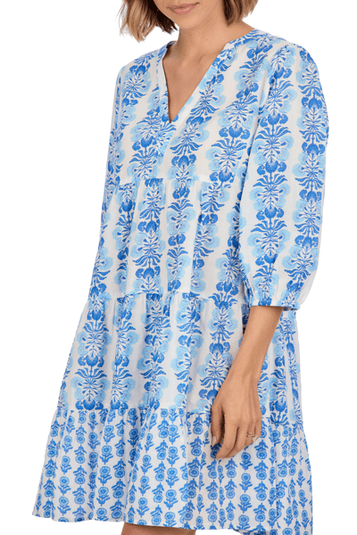 Pace Tunic Dress | Large Blue Cotton Cambric Dress | Mud Pie Pace Tunic Dress | Large Blue Cotton Cambric Dress | Mud Pie