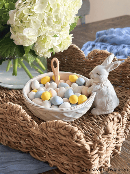 Mud Pie Nested Scallop Woven Trays - Thumbnail 5