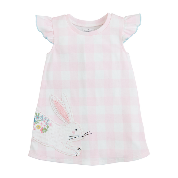 Bunny Check Toddler Dress