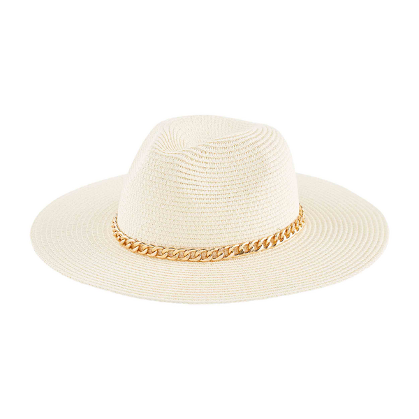 Mud Pie Women's Hats - Striped Straw Fedora - Pink - Digs N Gifts