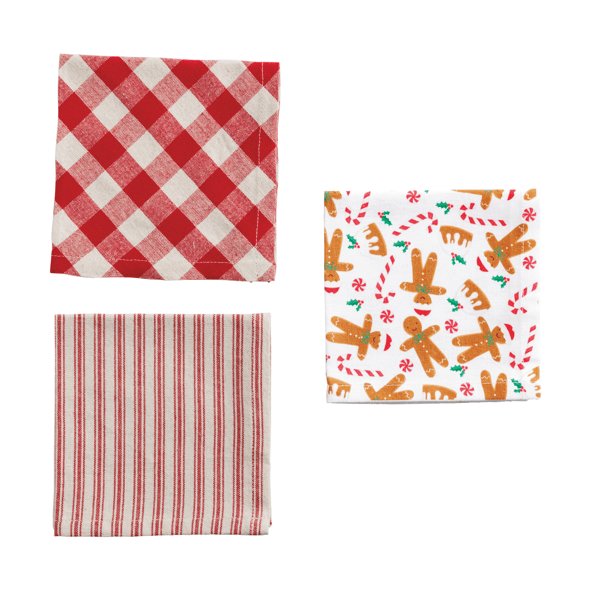 Mud Pie Santa Basket Towel - Thumbnail 2