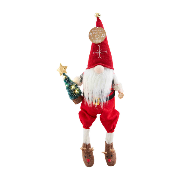 Tree Singing Christmas Gnome