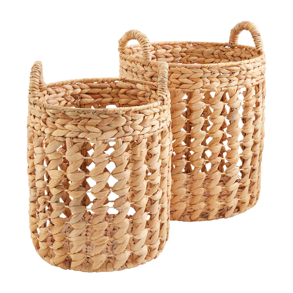 Water Hyacinth Basket Set | Mud Pie