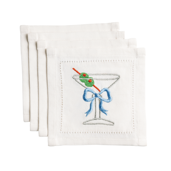 Martini Cocktail Napkin Set