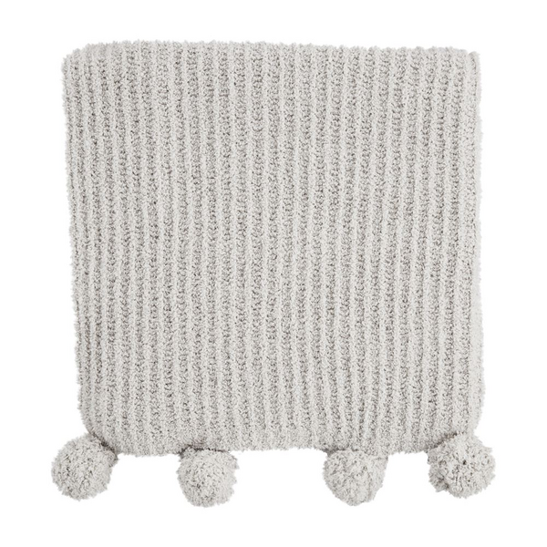 Grey chenille throw online blanket