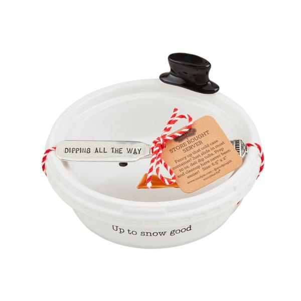 Snowman Store Bought Dish Set