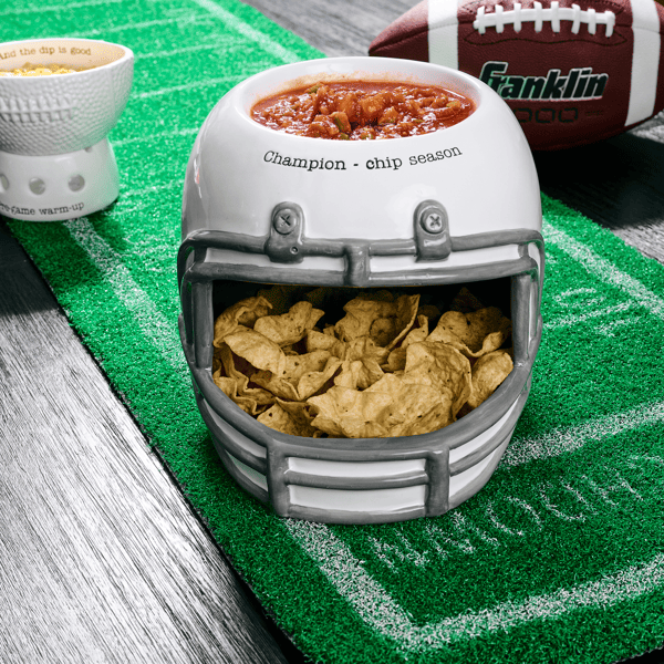 Mud Pie Chip & Dip Football Helmet Mud Pie Chip & Dip Football Helmet