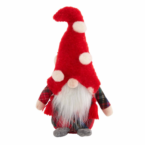 Red Plaid Christmas Decorative Gnome